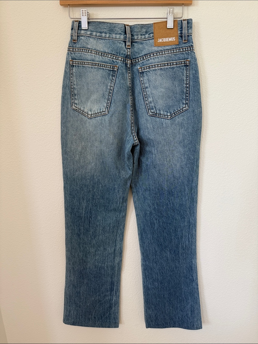 Jacquemus Le Chouchou Blue Straight-Leg Denim Jeans 27